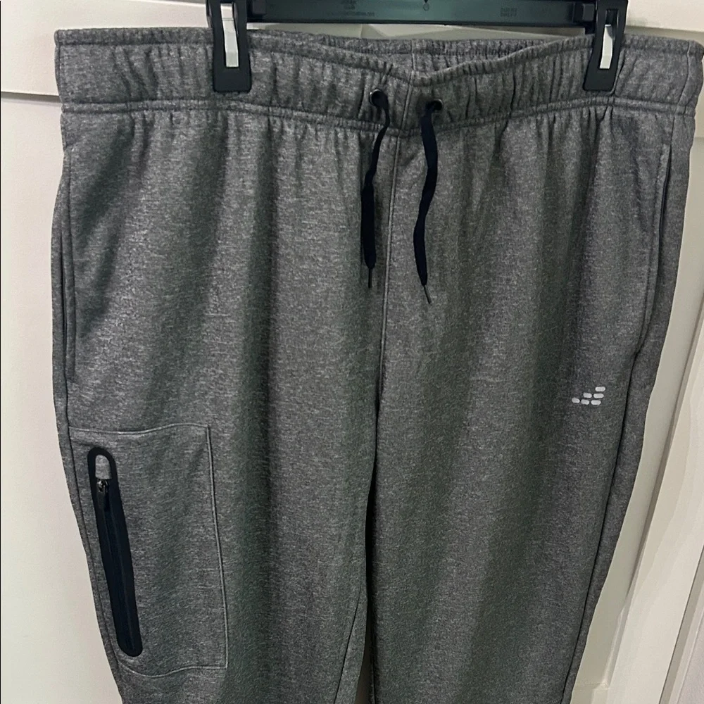 bcg Dark Gray Men's Jogger Sweatpants with Zip Pocket - Picture 2 of 4